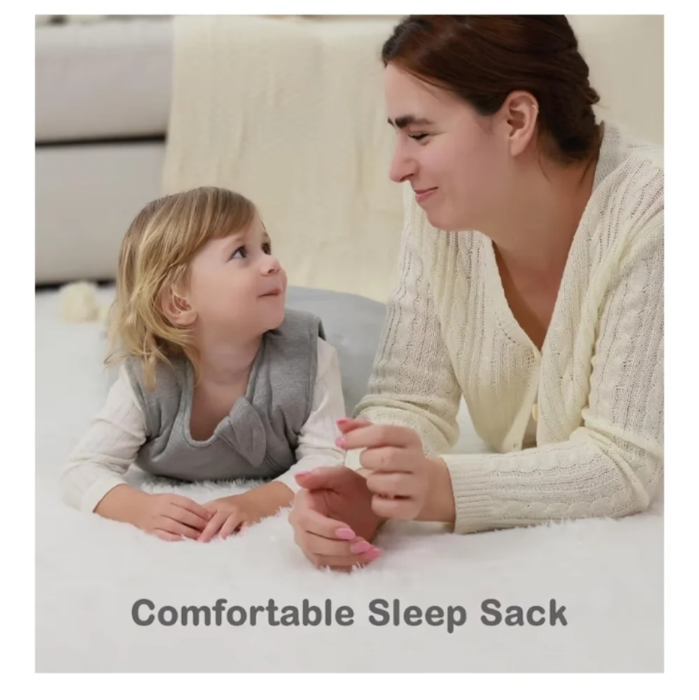 Baby Winter Sleep Sack (Grey,18-36 Months)Unisex Rayon‎ Made from Bamboo